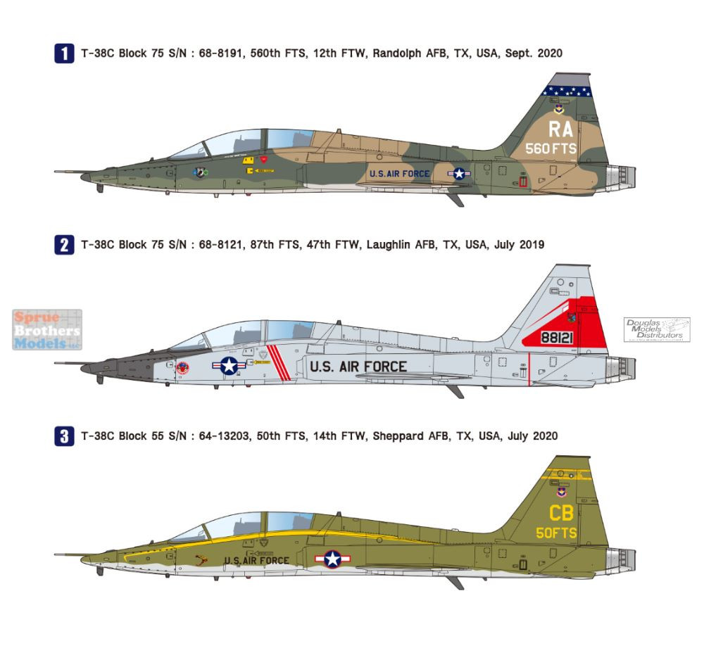 WPD10015 1:48 Wolfpack T-38C Talon 'Heritage Schemes' - Sprue