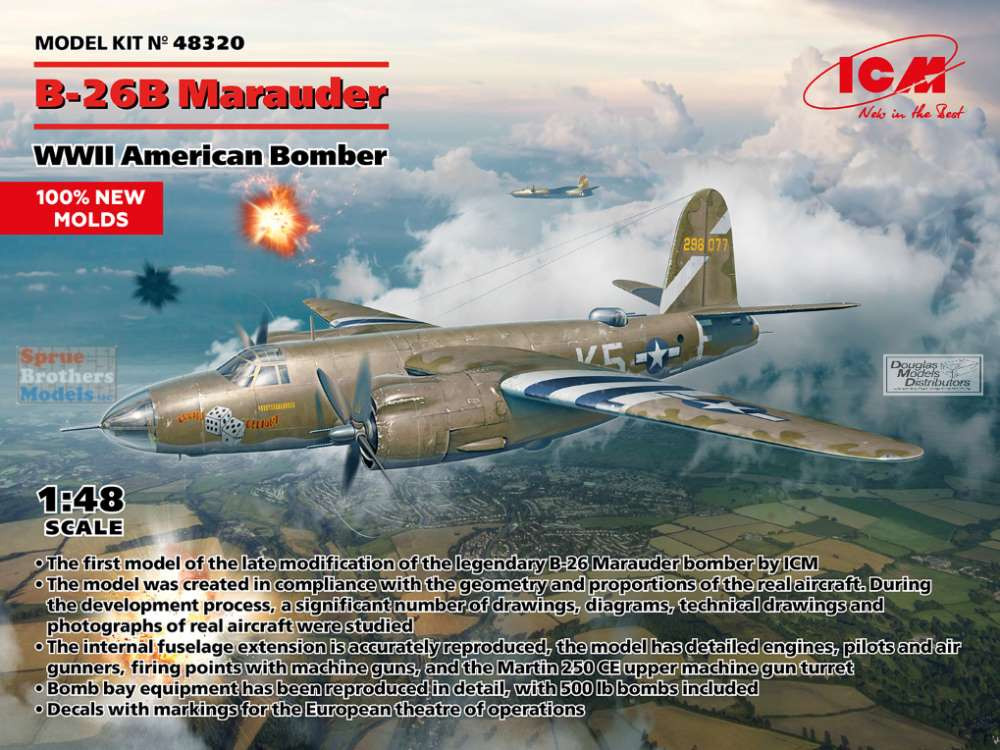 ICM48320 1:48 ICM B-26B Marauder - Sprue Brothers Models LLC