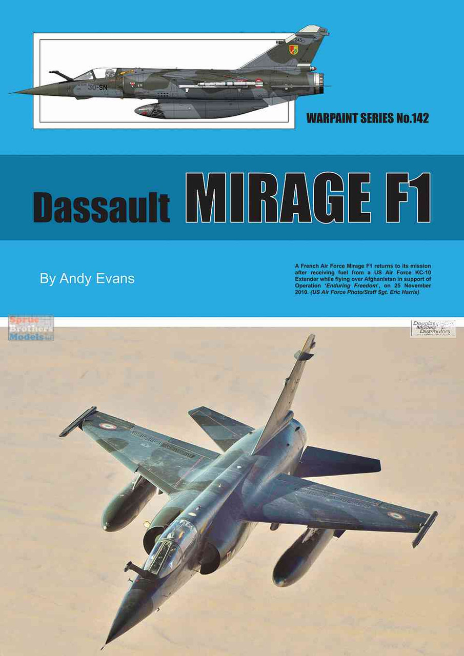WPT142 Warpaint Books - Dassault Mirage F1 - Sprue Brothers Models LLC