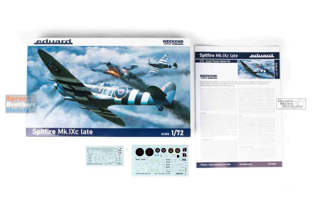 EDU07473 1:72 Eduard Spitfire Mk.IXc Weekend Edition - Sprue