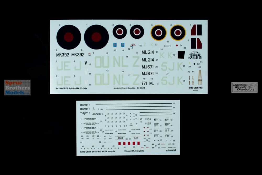 EDU84199 1:48 Eduard Spitfire Mk.IXc Late Weekend Edition - Sprue