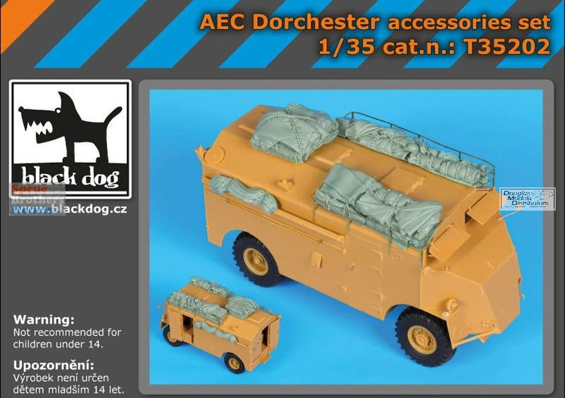 BLDT35202T 1:35 Black Dog AEC Dorchester Stowage Accessories Set