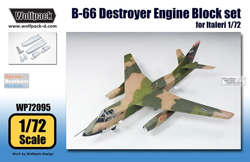 WPD72095 1:72 Wolfpack B-66 Destroyer Allison J71-A Engine Block WPD72095 1:72 Wolfpack B-66 Destroyer Allison J71-A Engine Block