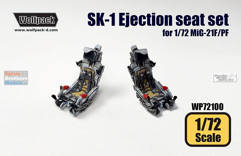 WPD72100 1:72 Wolfpack Ejection Seats for MiG-21F/PF Fishbed