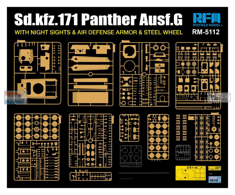 RFMRM5112 1:35 Rye Field Model Panther Ausf.G Sd.Kfz.171 with