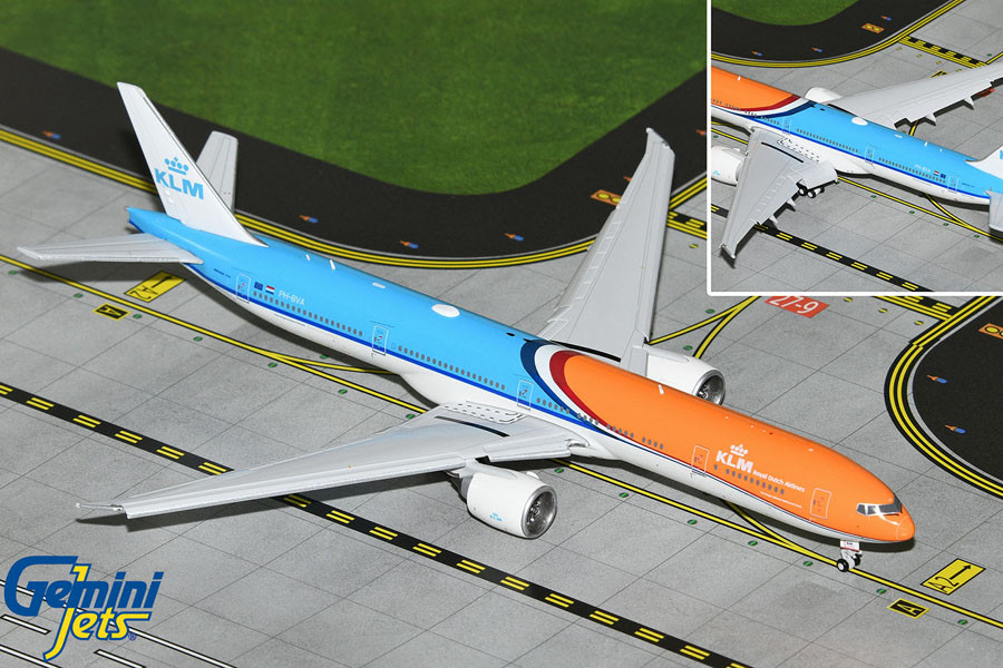 GEMGJ2268F 1:400 Gemini Jets KLM B777-300ER Reg #PH-BVA Flaps Down