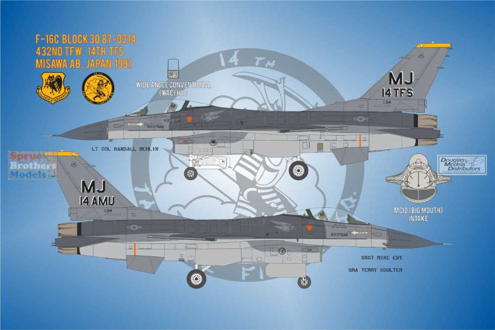 BMA48037 1:48 Bullseye Model Aviation Decals - 'PACAF Vipers' (F