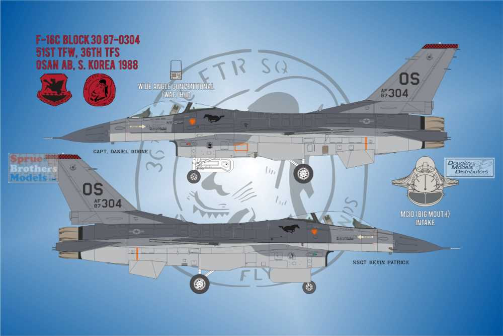 BMA48037 1:48 Bullseye Model Aviation Decals - 'PACAF Vipers' (F
