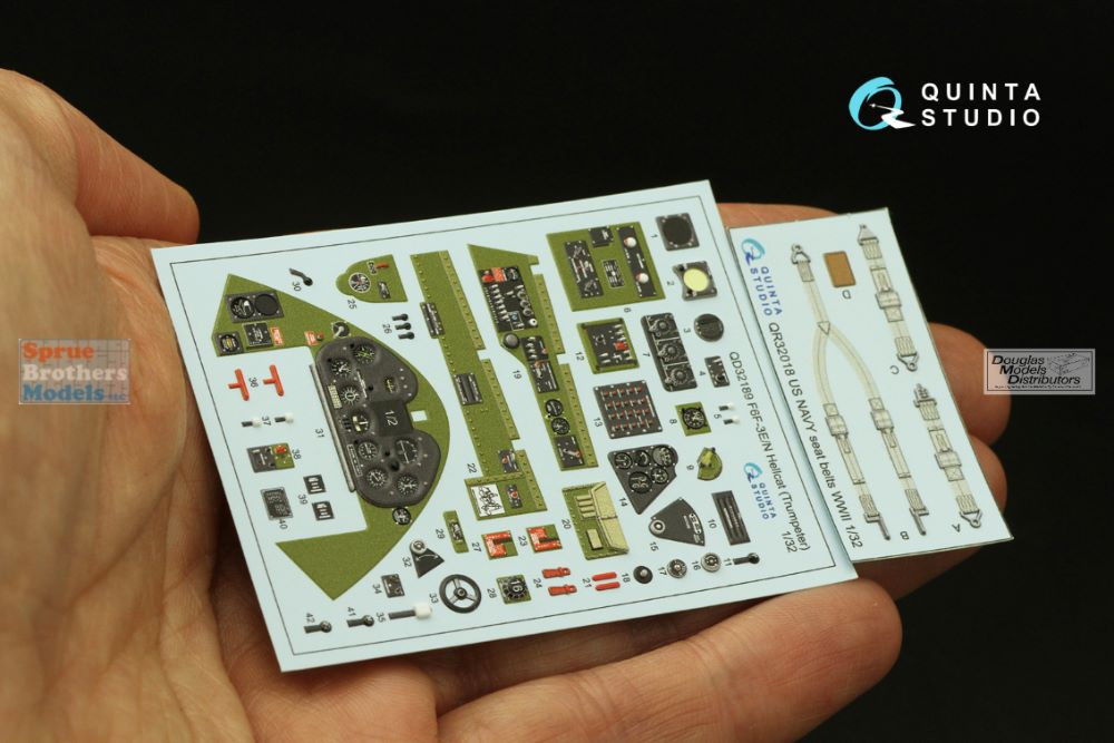 QTSQD32189 1:32 Quinta Studio Interior 3D Decal - F6F-3E F3F-3N