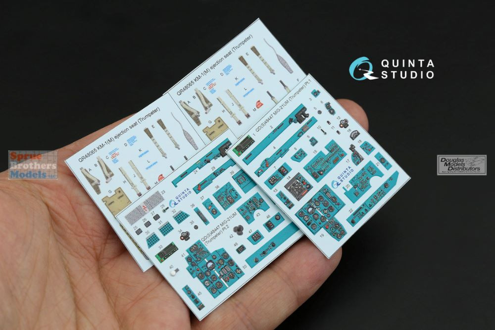 QTSQD48447 1:48 Quinta Studio Interior 3D Decal - MiG-21UM Fishbed