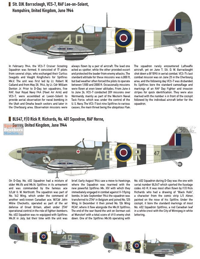 EDU84200 1:48 Eduard Spitfire Mk.Vb Overlord Weekend Edition