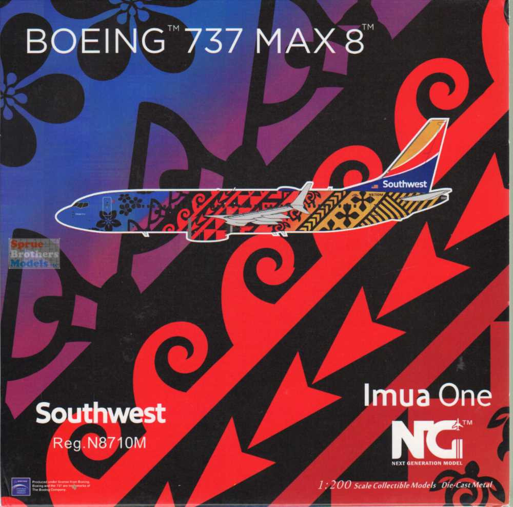 NGM92001 1:200 NG Model Southwest Airlnes B737 Max 8 Reg #N8710M