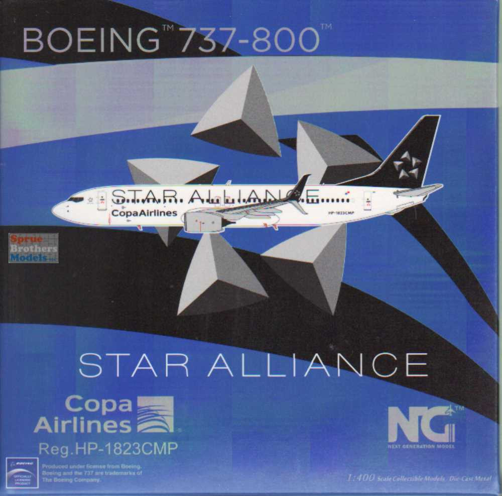 NGM58145 1:400 NG Model Copa Airlines B737-800 Reg #HP-1823CMP