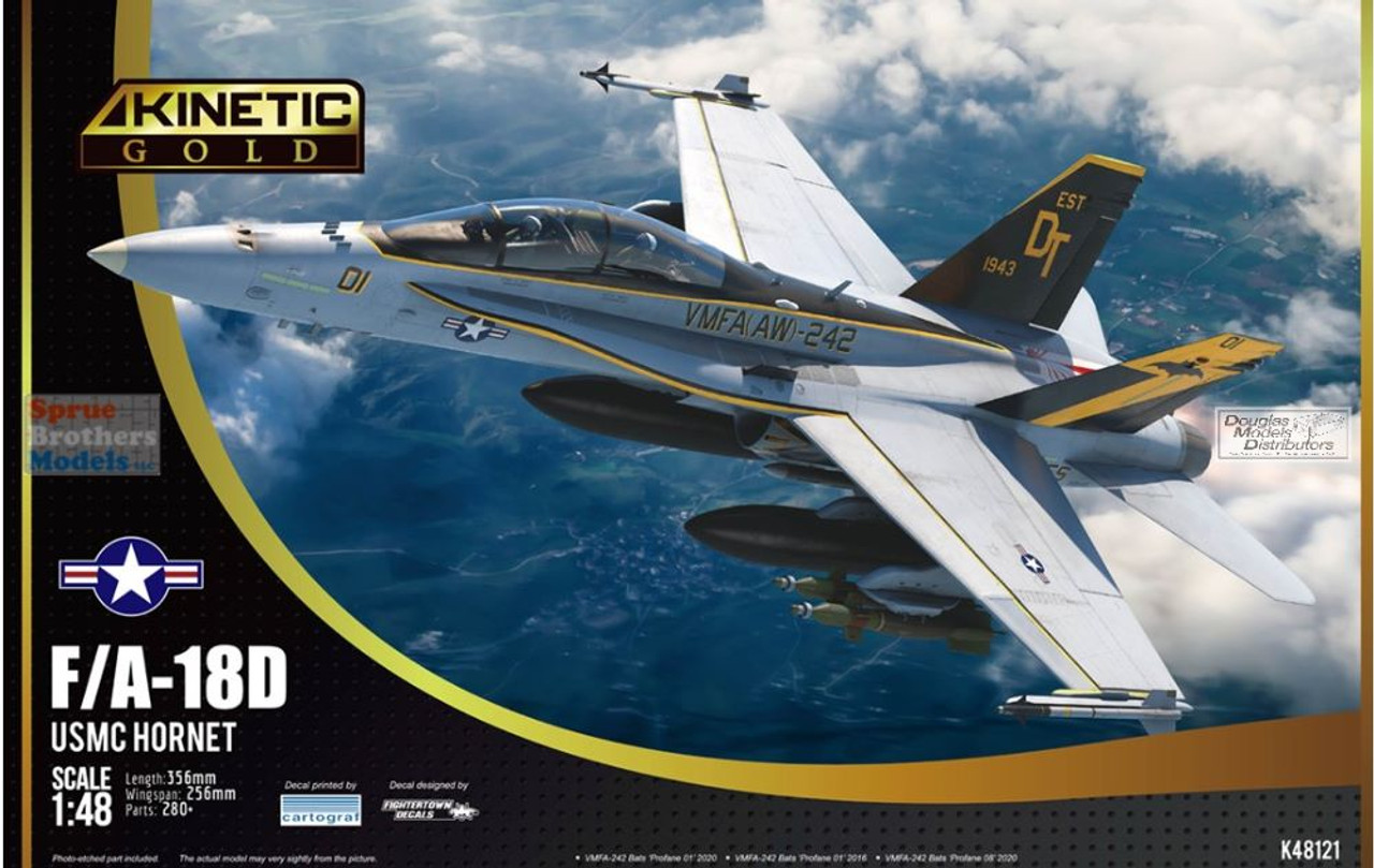 航空機・ヘリコプター Kinetic Gold F/A-18D USMC HORNET 1/48 1/48 F/A-18D USMC Hornet 