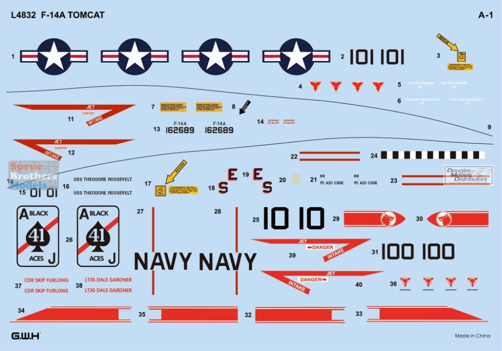 LNRL4832 1:48 Great Wall Hobby F-14A Tomcat - Sprue Brothers