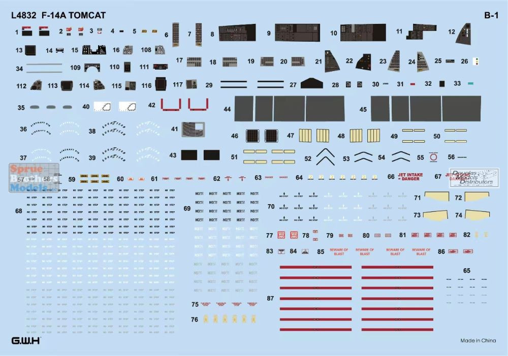 LNRL4832 1:48 Great Wall Hobby F-14A Tomcat - Sprue Brothers