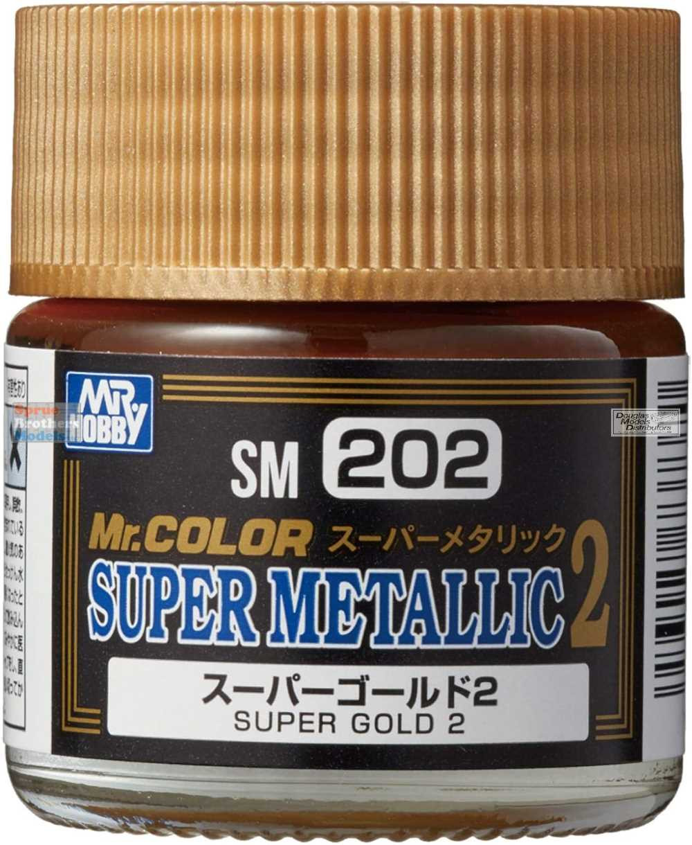 GUNSM202 Mr Hobby Mr Color Super Metallic 2 10ml - Super Gold 2 - Sprue ...