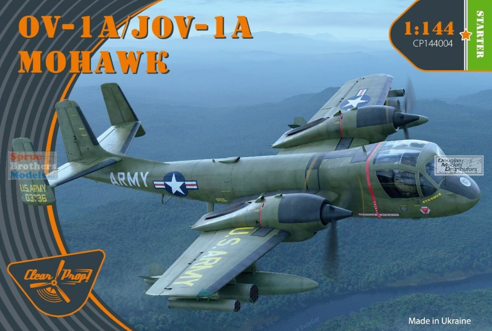 CLPCP144004 1:144 Clear Prop Models OV-1A JOV-1A Mohawk - Sprue
