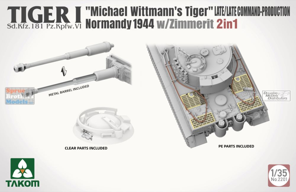 TAK02201 1:35 Takom Tiger I Late/Late Command-Production 'Michael