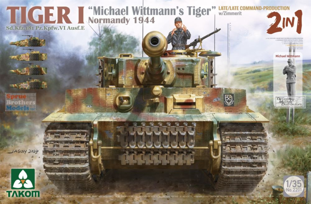 TAK02201W 1:35 Takom Tiger I Big Box #2 (2 kits + 1/16 Michael