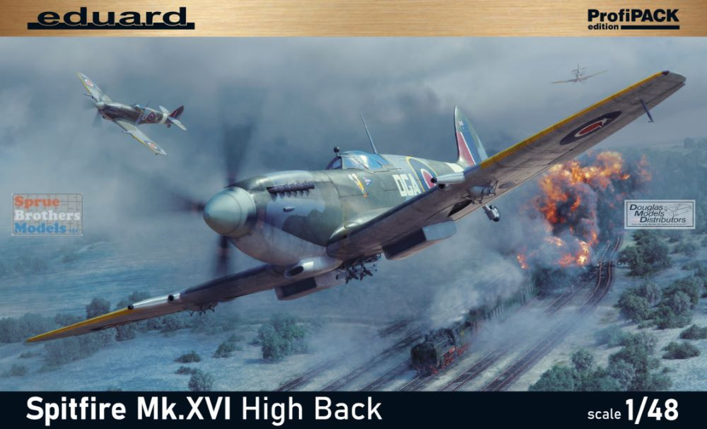 EDU08286 1:48 Eduard Spitfire Mk.XVI High Back PROFIPACK Edition