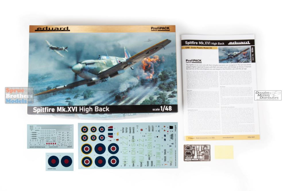 EDU08286 1:48 Eduard Spitfire Mk.XVI High Back PROFIPACK Edition