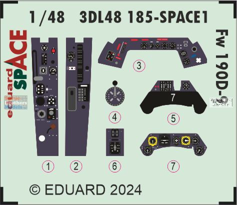 EDU3DL48185 1:48 Eduard SPACE - Fw190D-9 (EDU kit) - Sprue