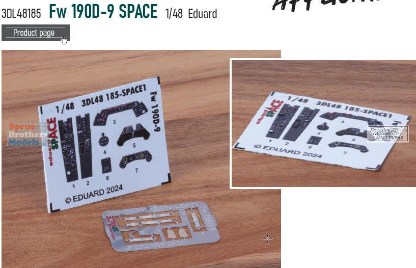 EDU3DL48185 1:48 Eduard SPACE - Fw190D-9 (EDU kit) - Sprue