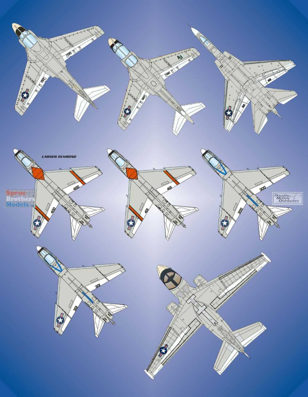 BMA48033 1:48 Bullseye Model Aviation Decals - Carrier Air Wing 8