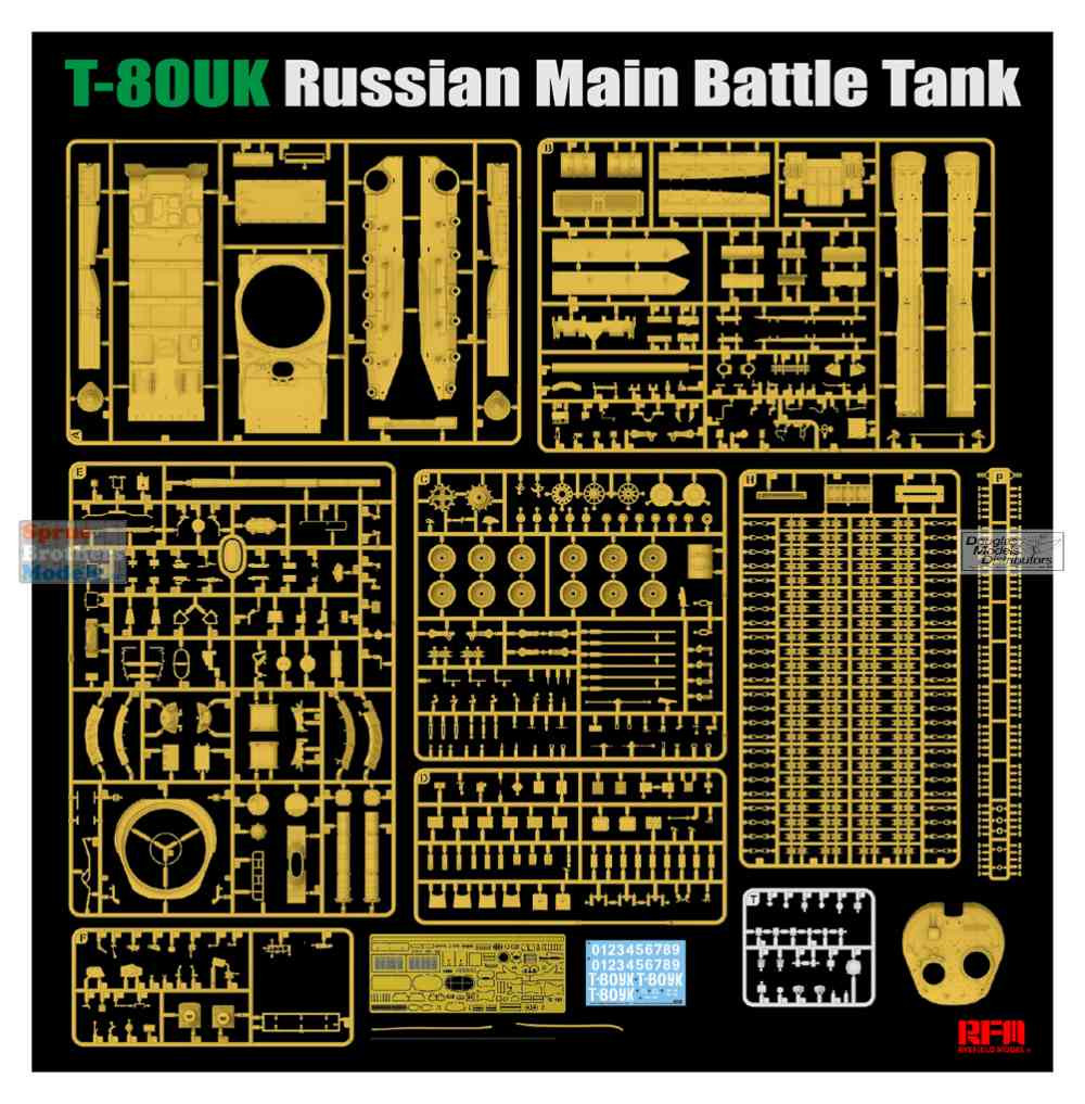 RFMRM5115 1:35 Rye Field Model T-80UK Russian Main Battle Tank