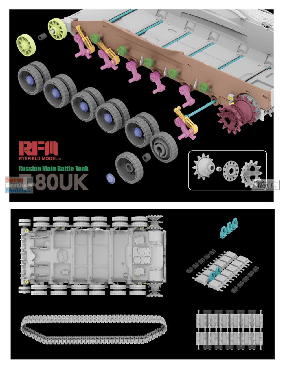 RFMRM5115 1:35 Rye Field Model T-80UK Russian Main Battle Tank