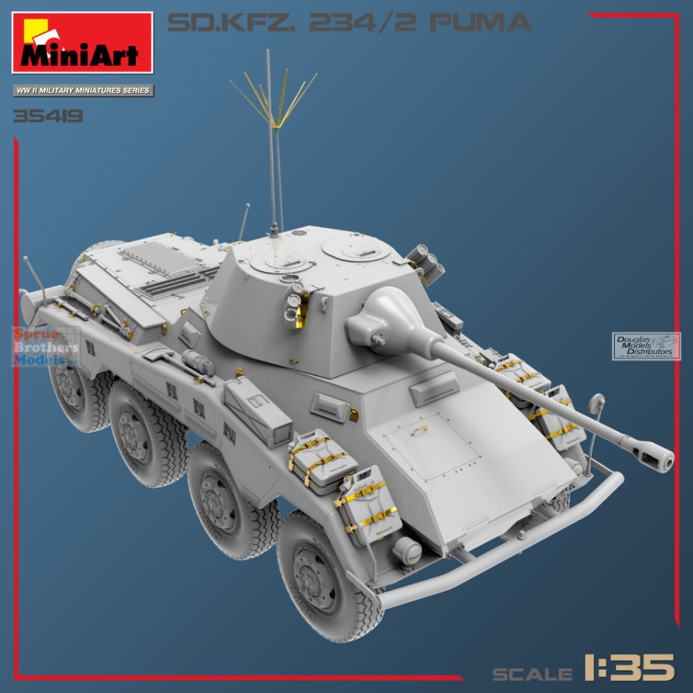 MIA35419 1:35 Miniart Sd.Kfz.234/2 Puma - Sprue Brothers Models LLC