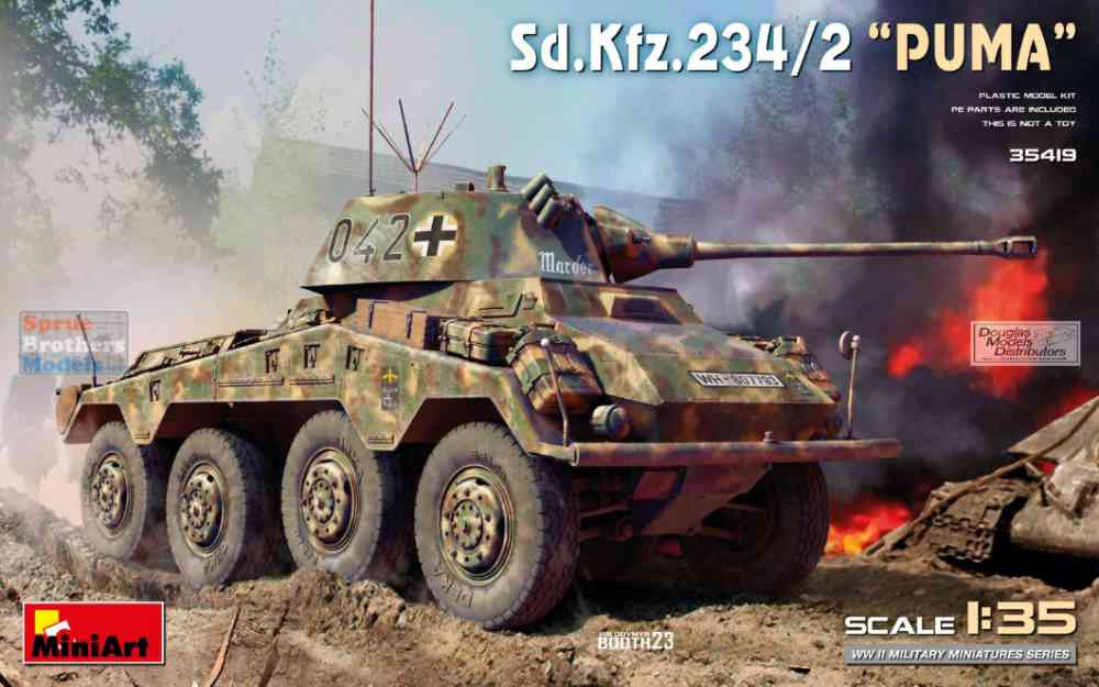 MIA35419 1:35 Miniart Sd.Kfz.234/2 Puma - Sprue Brothers Models LLC