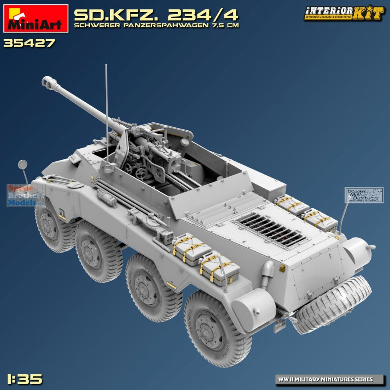 MIA35427 1:35 Miniart Sd.Kfz.234/4 Schwerer Panzerspahwagen