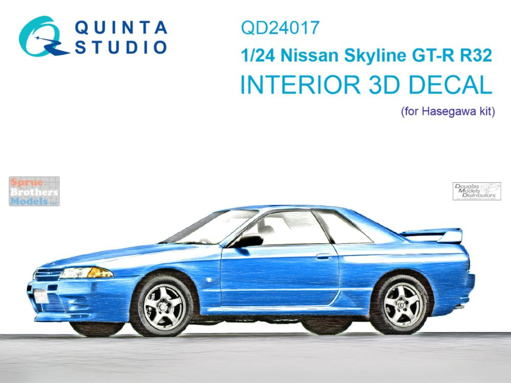 QTSQD24017 1:24 Quinta Studio Interior 3D Decal - Nissan Skyline