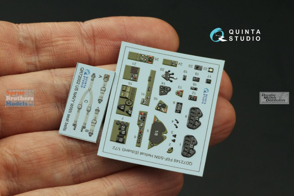 QTSQD72148 1:72 Quinta Studio Interior 3D Decal - F6F-5 F6F-5N