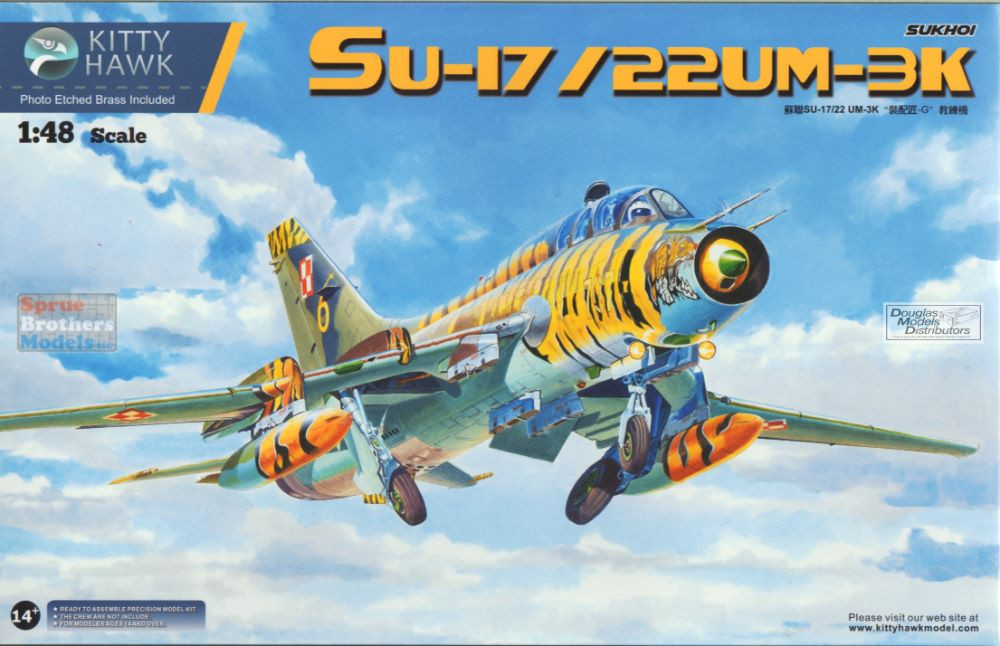 ZIMKH80147 1:48 Zimi Model Kitty Hawk Su-17UM-3K Su-22UM-3K Fitter