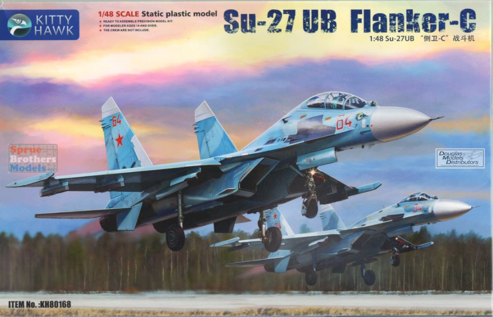 ZIMKH80168 1:48 Zimi Model Kitty Hawk Su-27UB Flanker-C - Sprue