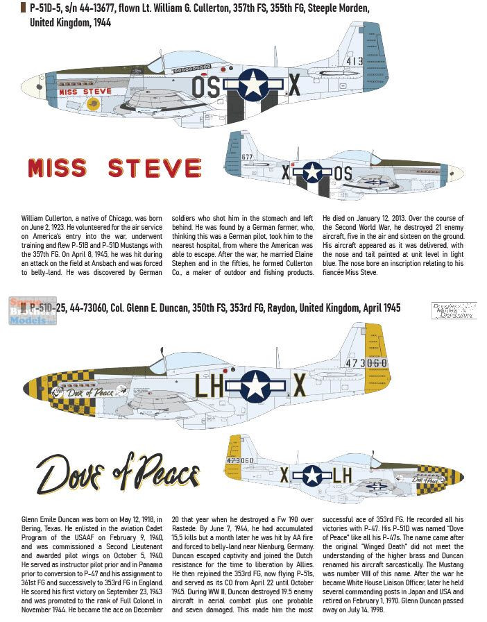 EDU02147 1:72 Eduard P-51D Mustang 'Aces of the Eighth' [Limited
