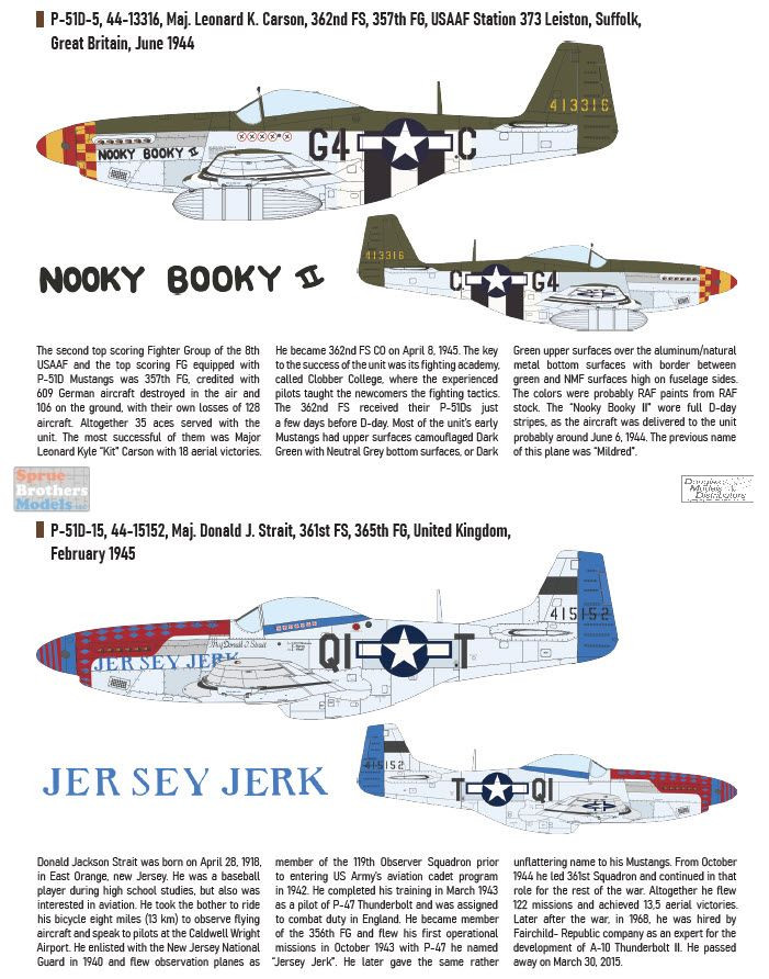 EDU02147 1:72 Eduard P-51D Mustang 'Aces of the Eighth' [Limited