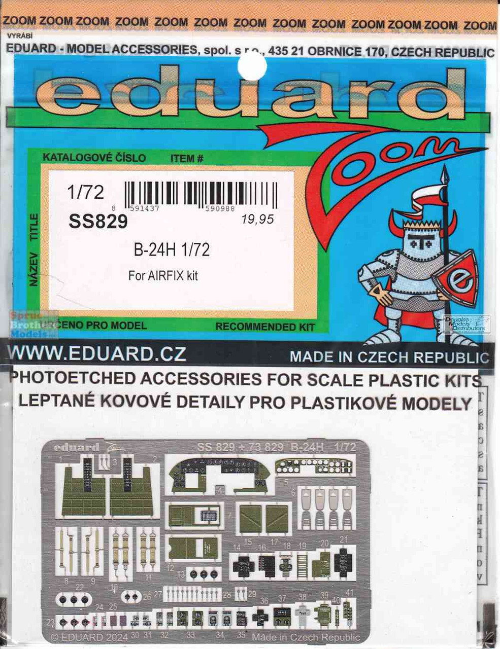 Kit Photo-découpe Eduard 1:48 Zoom Couleur PE Pour F4U-1D Corsair HobbyBoss – EDUFE1342