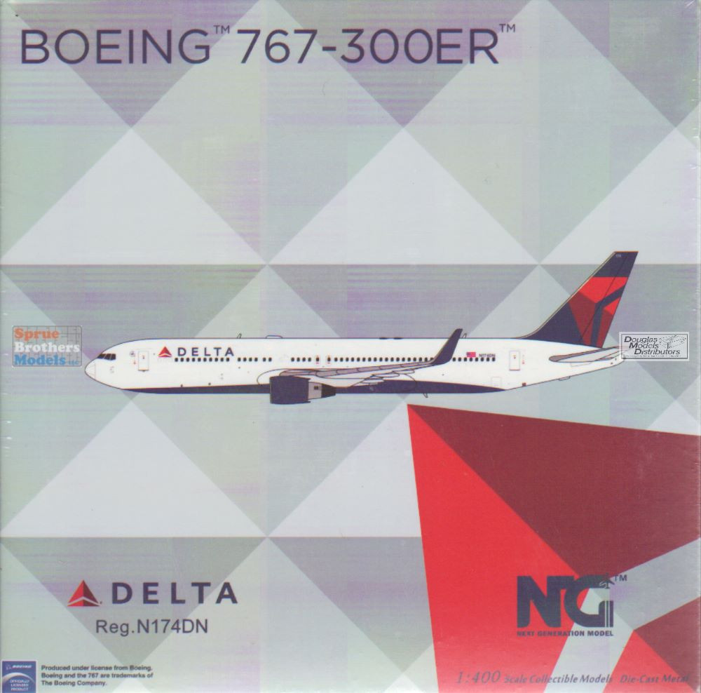 NGM17001 1:400 NG Model Delta Airlines B767-300ER Reg #N174DN (pre