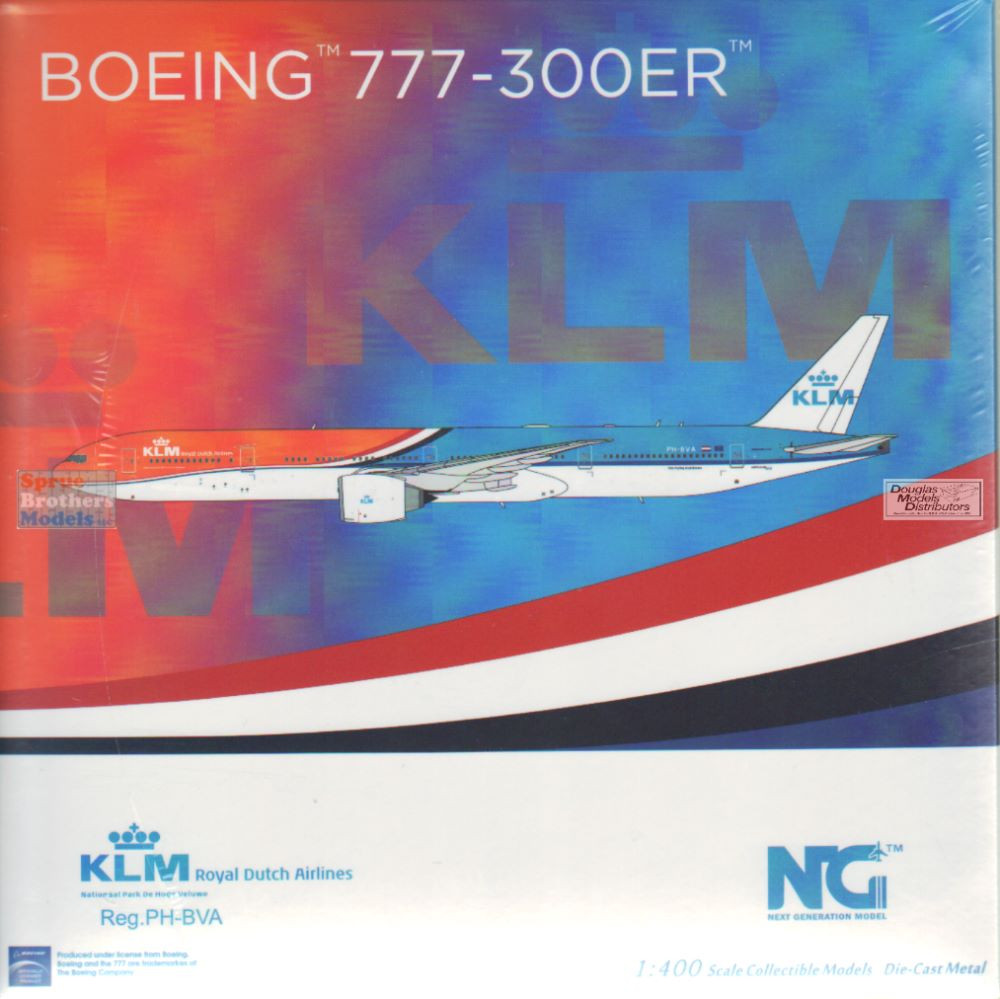 NGM73040 1:400 NG Model KLM B777-300ER Reg #PH-BVA (pre-painted