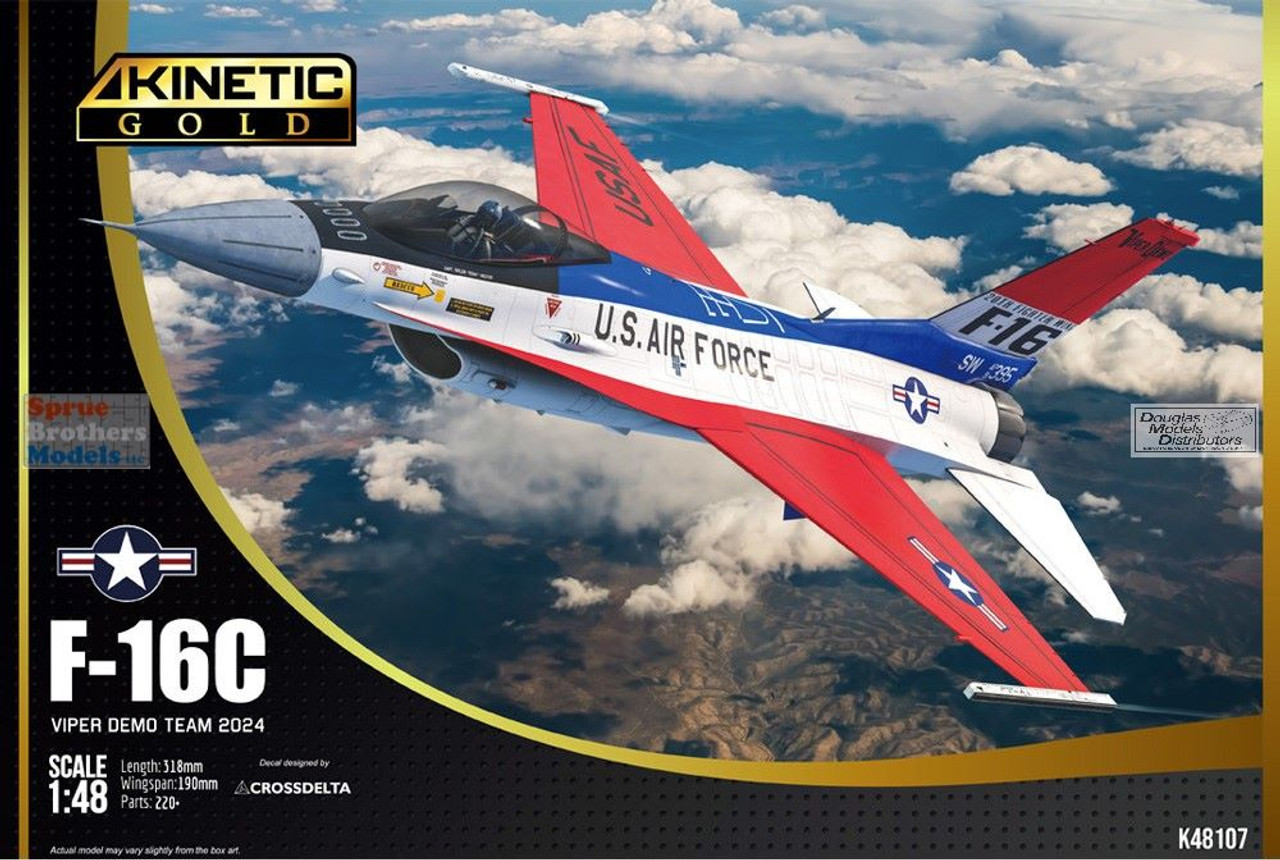 KIN48107 1:48 Kinetic F-16C Falcon 'Viper Demo Team 2024