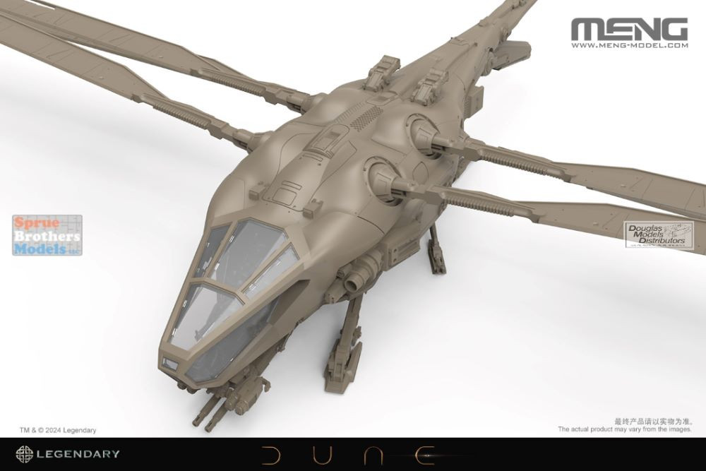 Maquette Meng 1:72 – Ornithoptère Harkonnen Dune – Kit Détaillé Pour Fans De Science-fiction