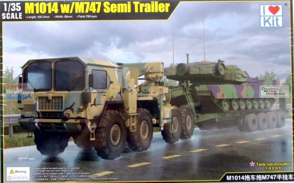 ILK63529 1:35 I Love Kit M1014 with M747 Semi Trailer - Sprue