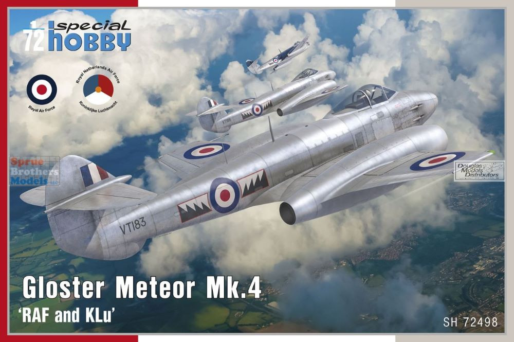 航空機・ヘリコプター Aerotech Marsh Models gloster4 SPH72498 1:72 Special Hobby Gloster Meteor Mk.4 'RAF and KLu