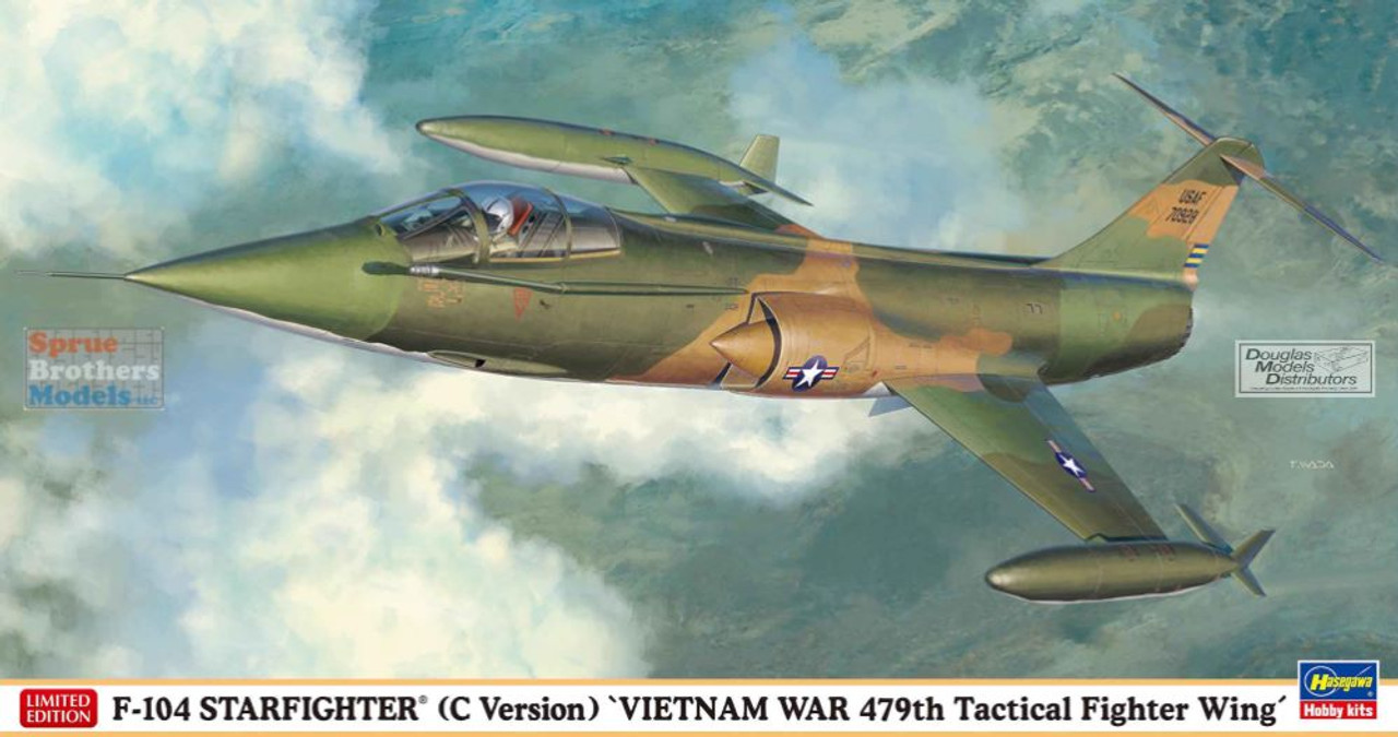 HAS07533 1:48 Hasegawa F-104C Starfighter 'Vietnam War 479th