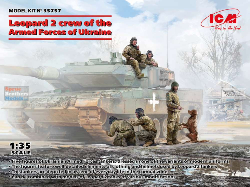 ICM35757 1:35 ICM Armed Forces of Ukraine Leopard Tank Crew Figure