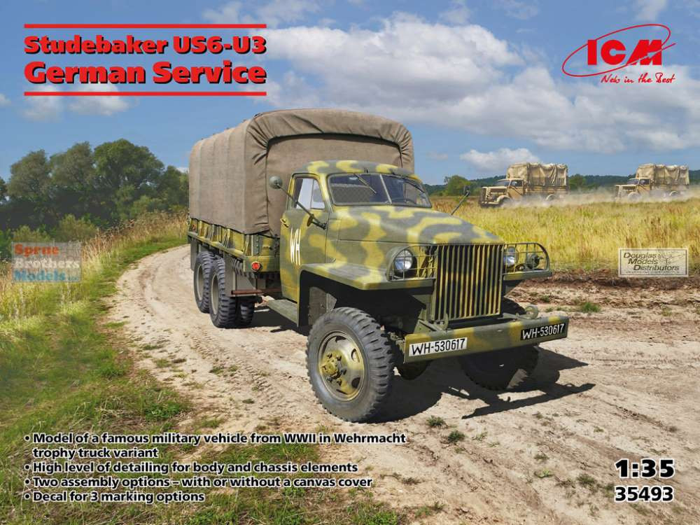 ICM35493 1:35 ICM Studebaker US6-U3 German Service - Sprue